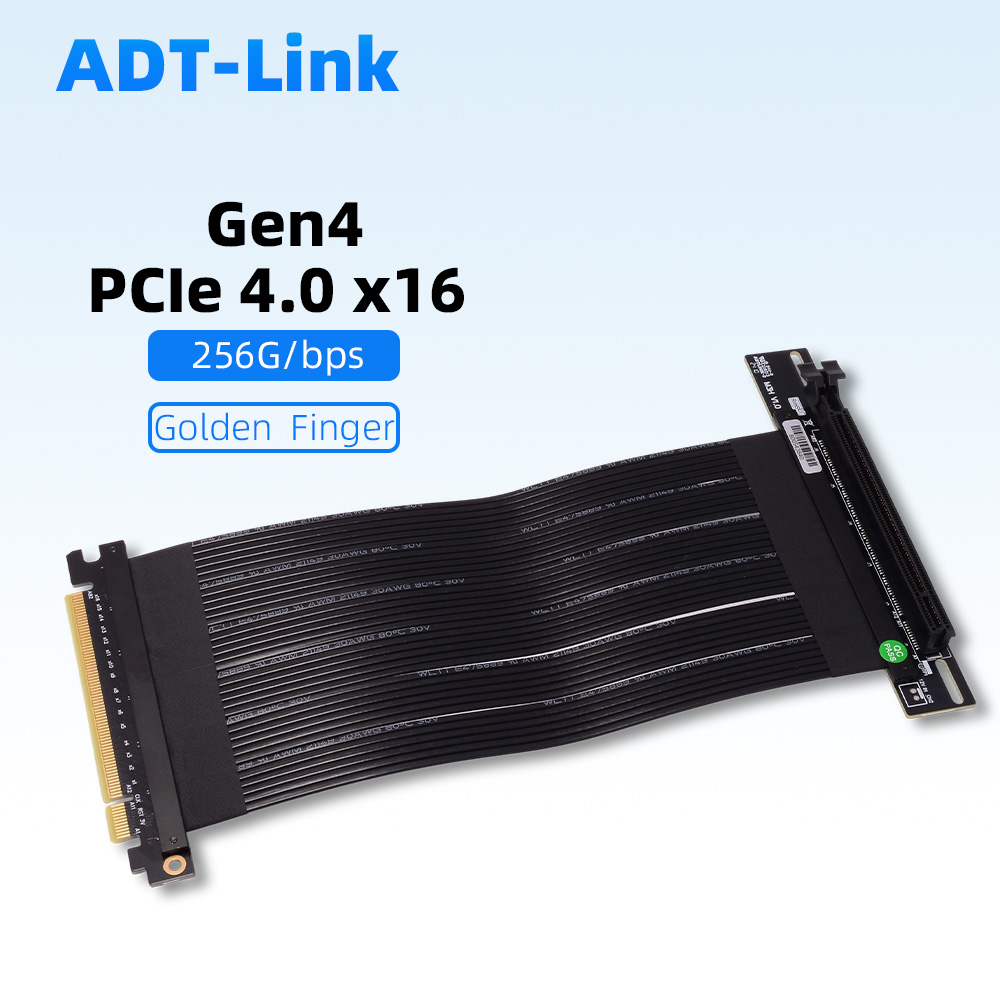 Pcie 4.0 X16 Riser Cable 90 Degree - Riser prata pcie 4.0 x16 para