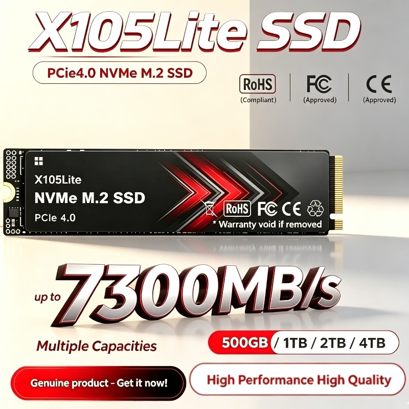 M.2 Nvme 4Tb Pcie 4.0 Ssd - X105Lite SSD NVMe M.2 PCIe 4.0