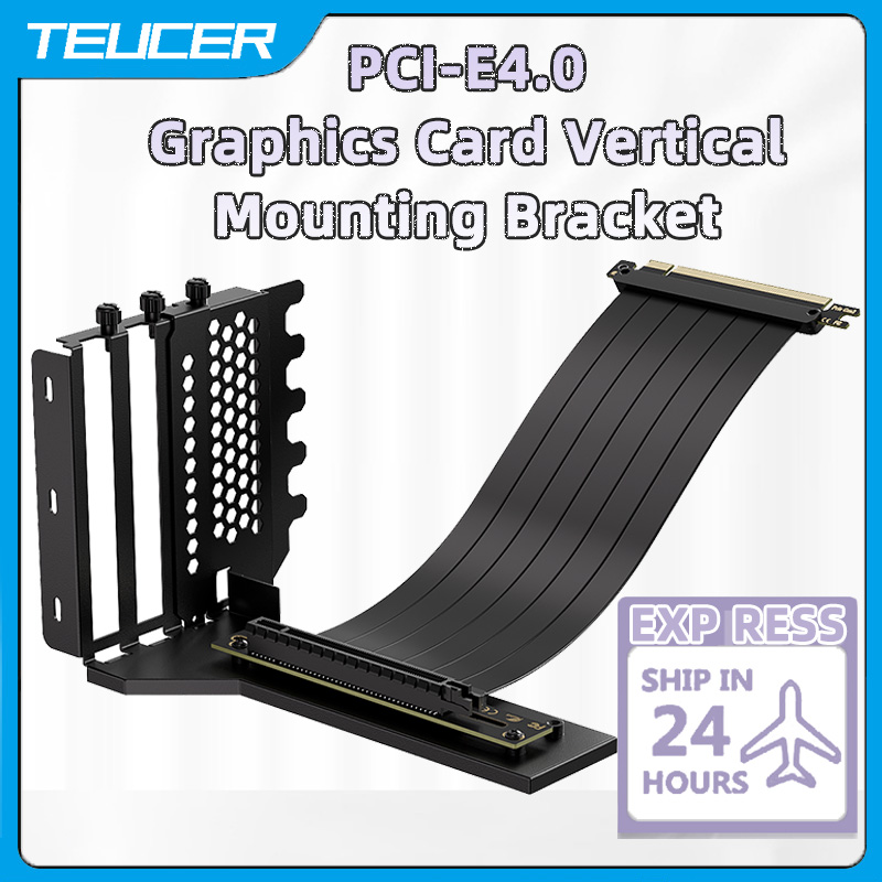 Pcie 4.0 X16 Riser Cable 90 Degree - Teucer vertical gpu suporte de montagem