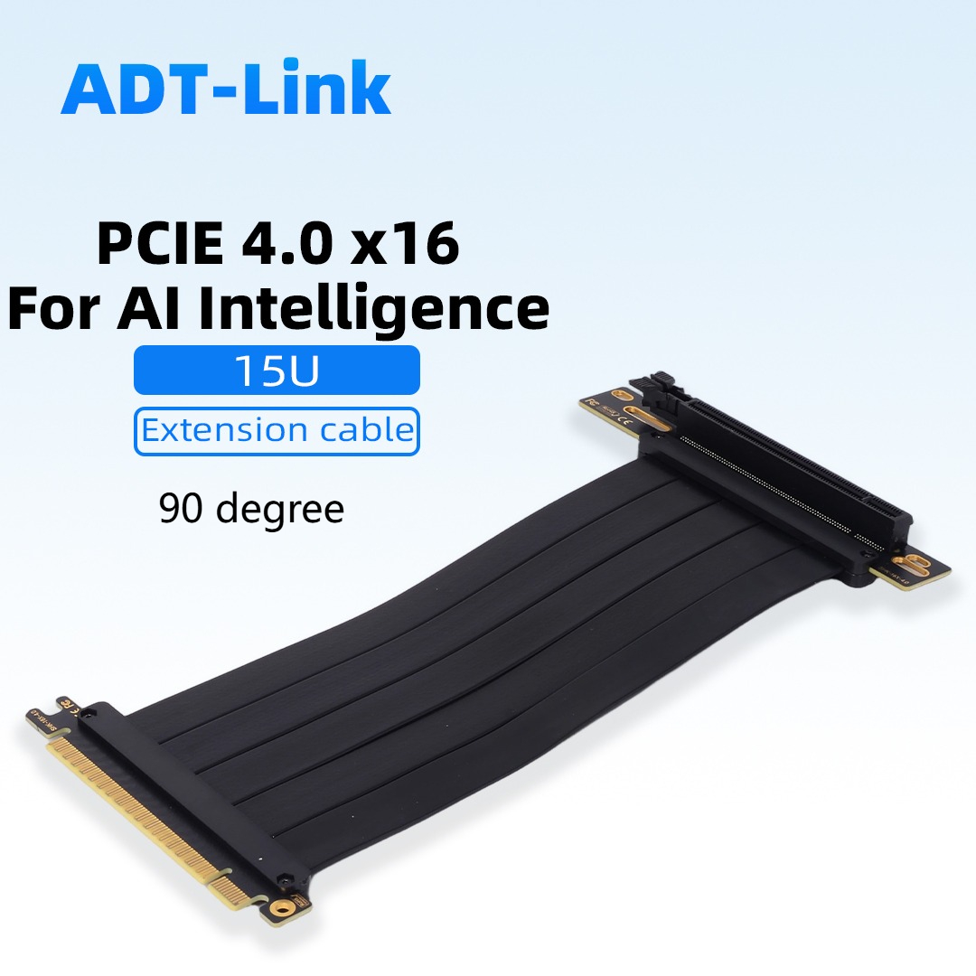 Pcie 4.0 X16 Riser Cable 90 Degree - Cabo Adaptador Extensor de Placa Gráfica