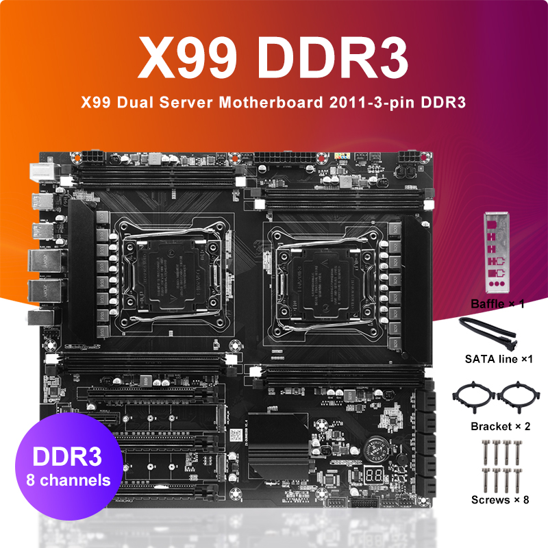 X99 Dual Cpu Motherboard Combo - X99 placa-mãe cpu de soquete duplo