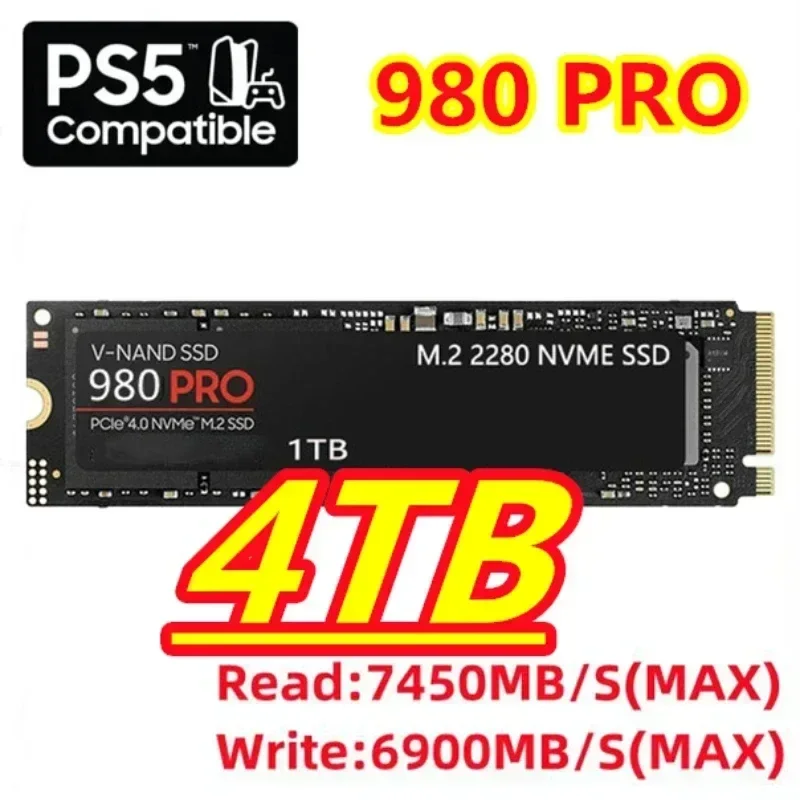 M.2 Nvme 4Tb Pcie 4.0 Ssd - SSD 980 Pro Novo 1TB 2TB