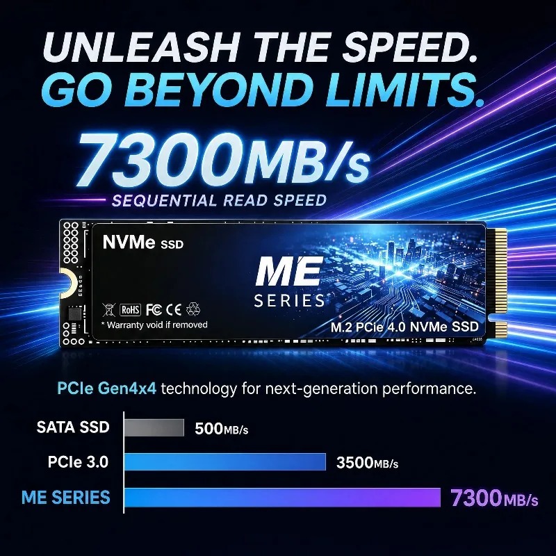 Novo SSD NVMe PCIe 4.0 M.2 da  - M.2 Nvme 4Tb Pcie 4.0 Ssd avaliação e preço