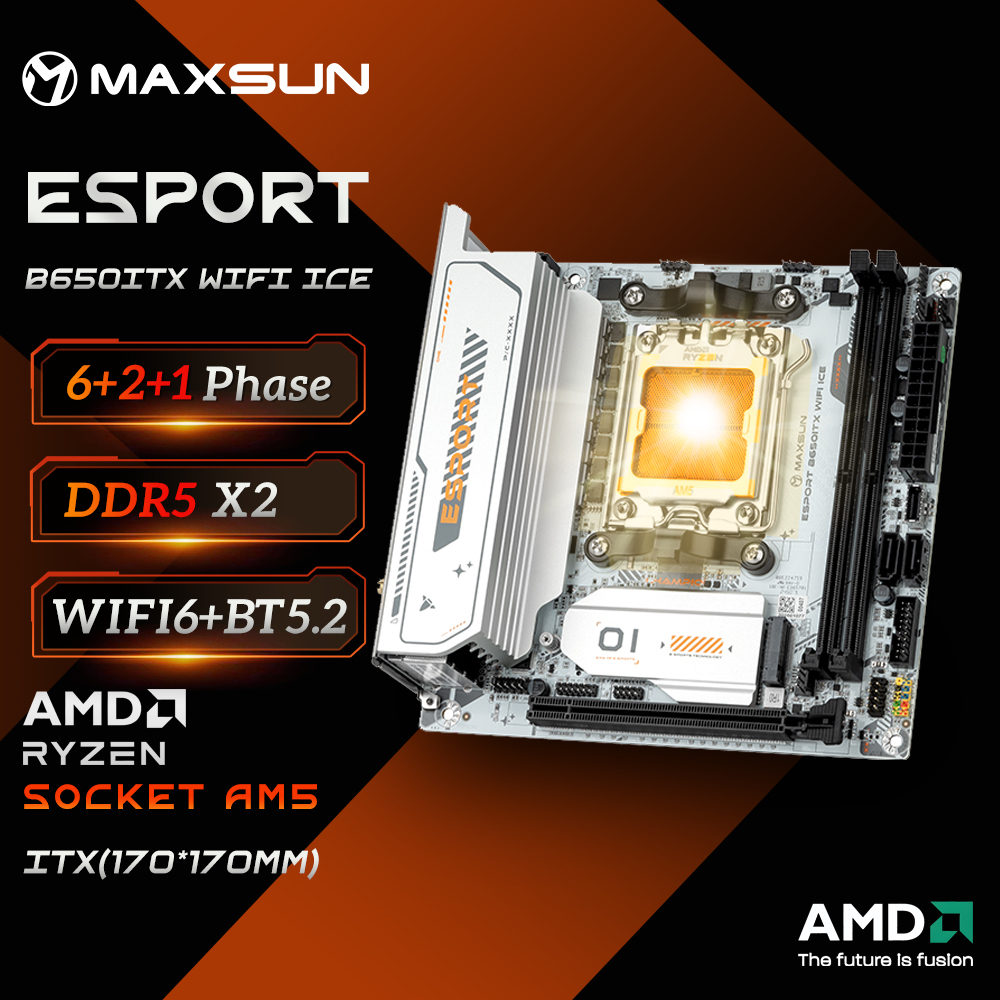 MAXSUN B650M Placa-mãe ITX AMD - B650 Itx Motherboard Wifi avaliação e preço