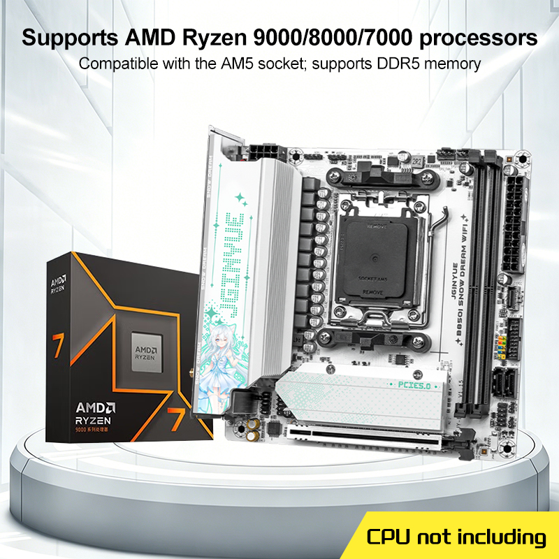 Placa-mãe JGINYUE B850I SNOW D - B650 Itx Motherboard Wifi avaliação e preço