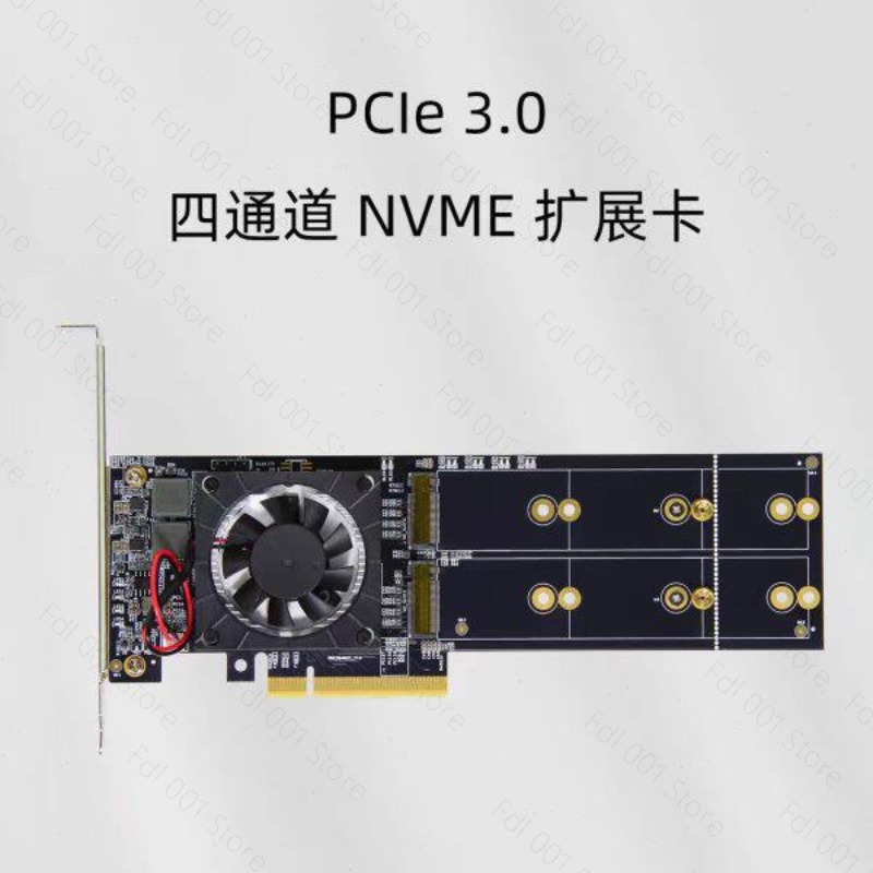 Placa Adaptadora de Expansão P - Quad M.2 Nvme Pcie Bifurcation Card avaliação e preço