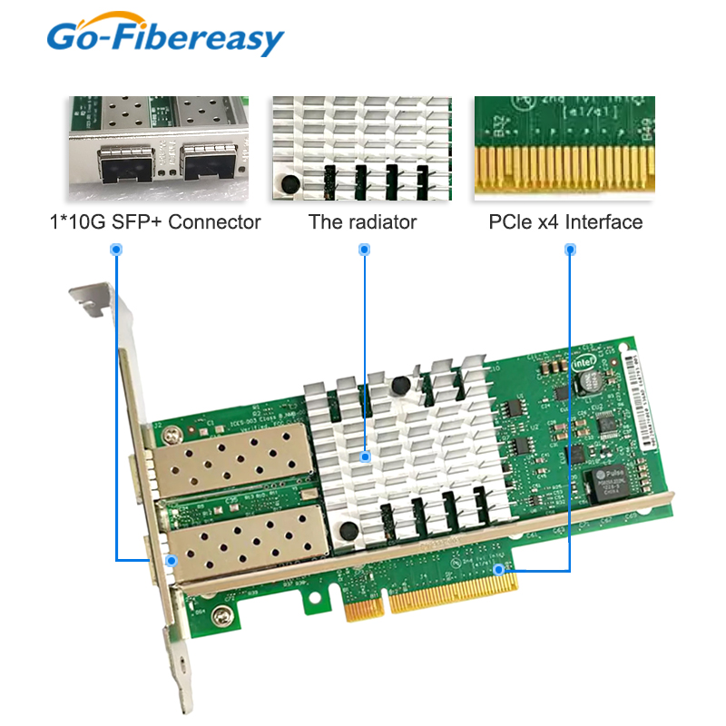 Placa de Rede X520-DA2 10Gb SF - 10Gb Sfp+ Pcie Network Card Dual Port avaliação e preço