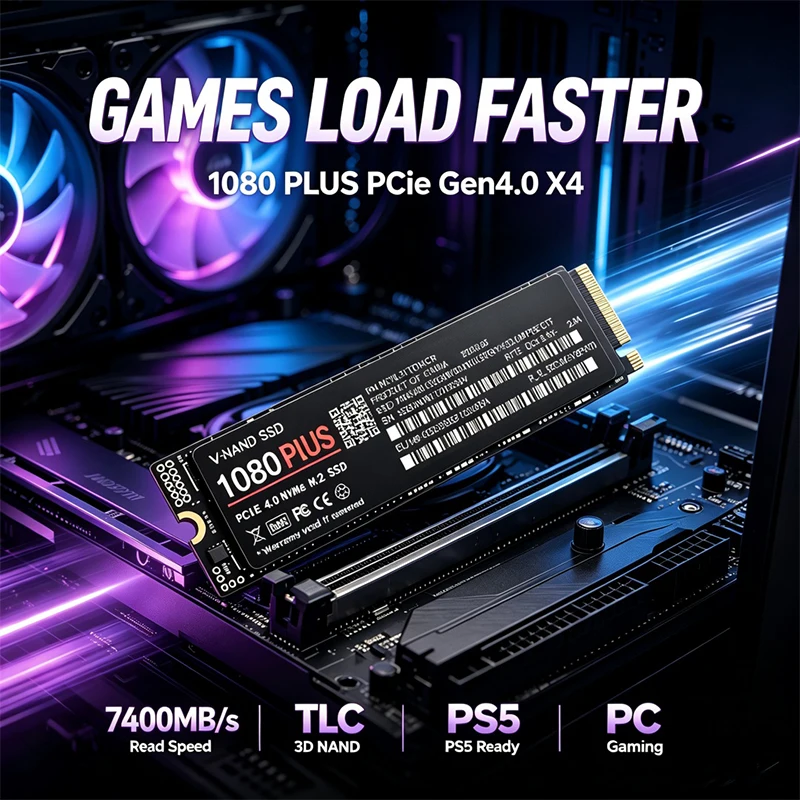 SSD M.2 NVMe para Jogos 1080 P - M.2 Nvme 4Tb Pcie 4.0 Ssd avaliação e preço
