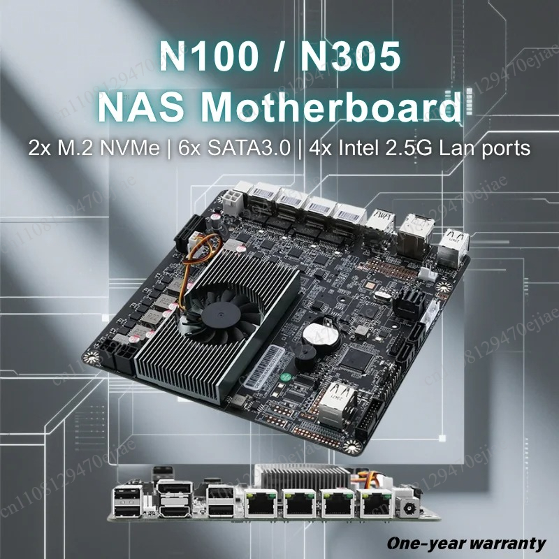 Placa-mãe N100 Mini ITX NAS DD - Nas Motherboard N100 6 Sata avaliação e preço