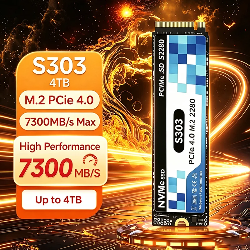 Novo SSD Original S303 M.2 PCI - M.2 Nvme 4Tb Pcie 4.0 Ssd avaliação e preço