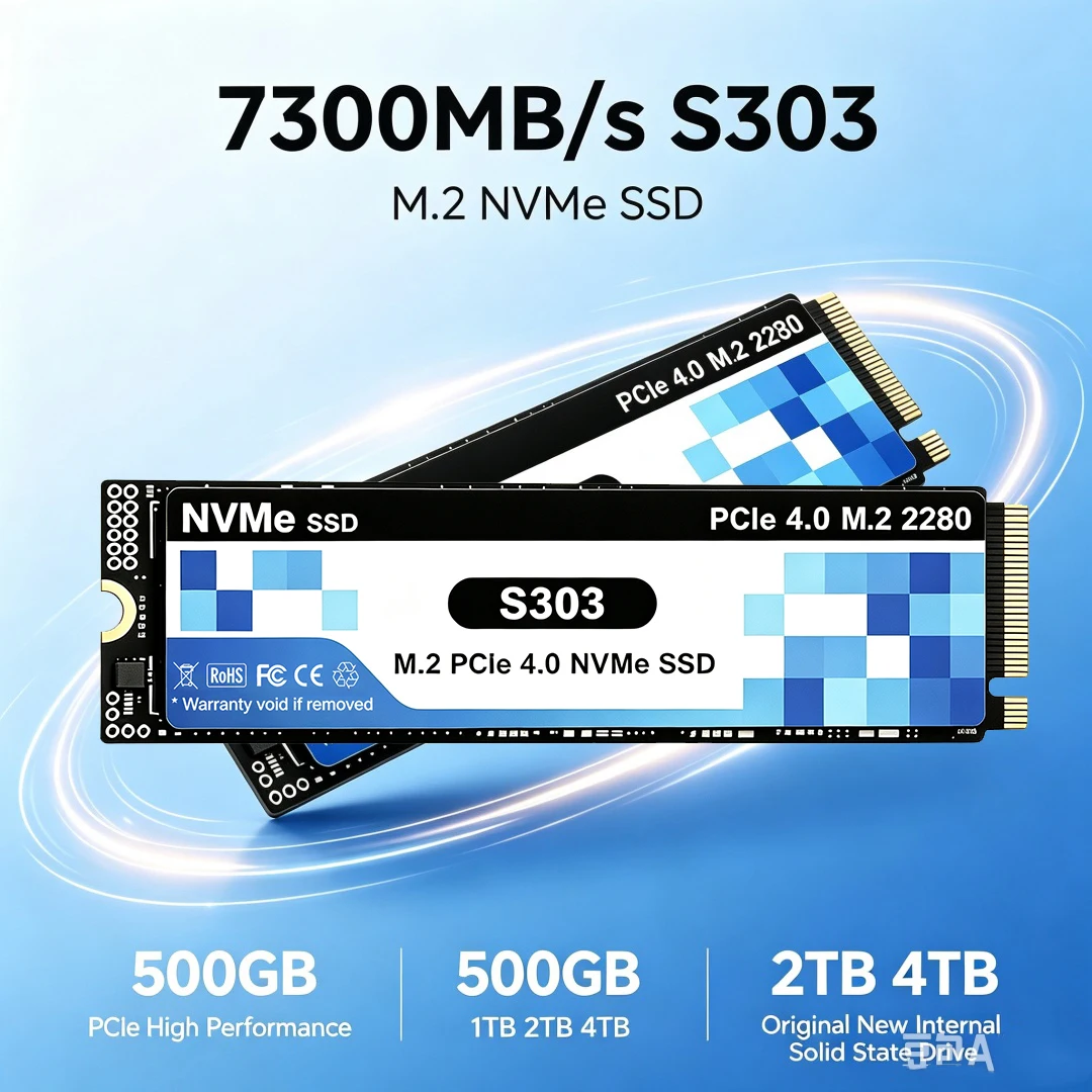 Novo SSD Original S303 M.2 PCI - M.2 Nvme 4Tb Pcie 4.0 Ssd avaliação e preço