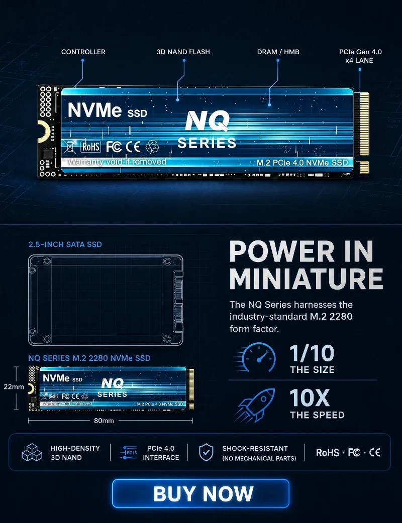 SSD NQ 2TB 4TB M.2 NVMe, Unida - M.2 Nvme 4Tb Pcie 4.0 Ssd avaliação e preço