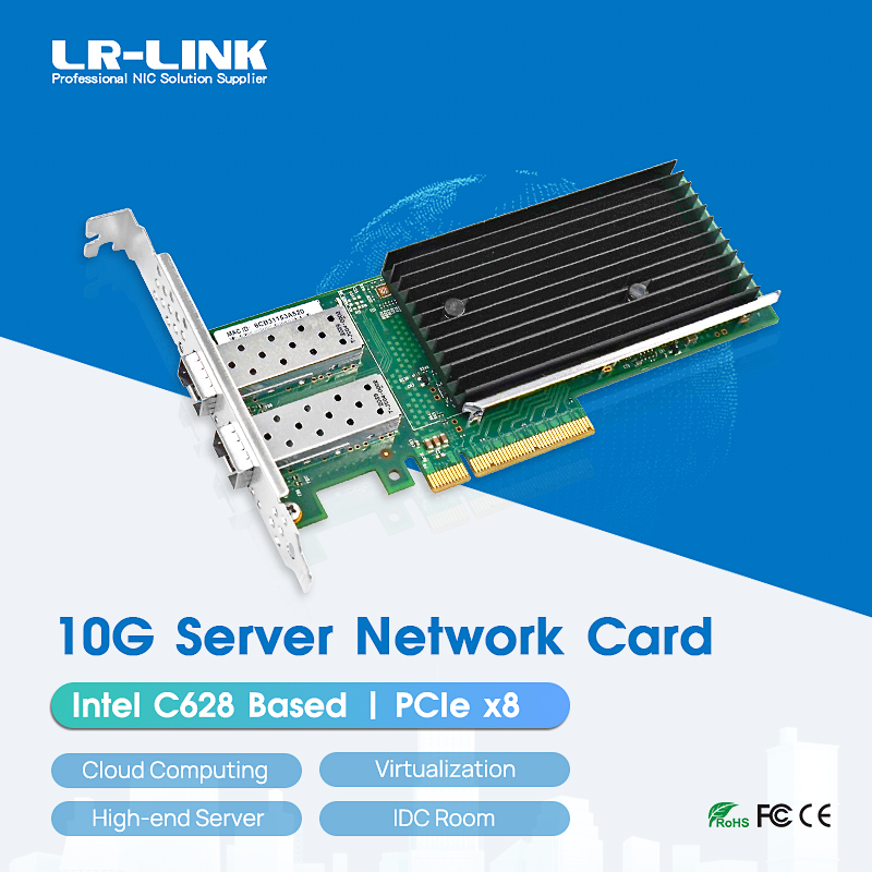 LR-LINK 1010PF-2SFP + PCIe x8  - 10Gb Sfp+ Pcie Network Card Dual Port avaliação e preço