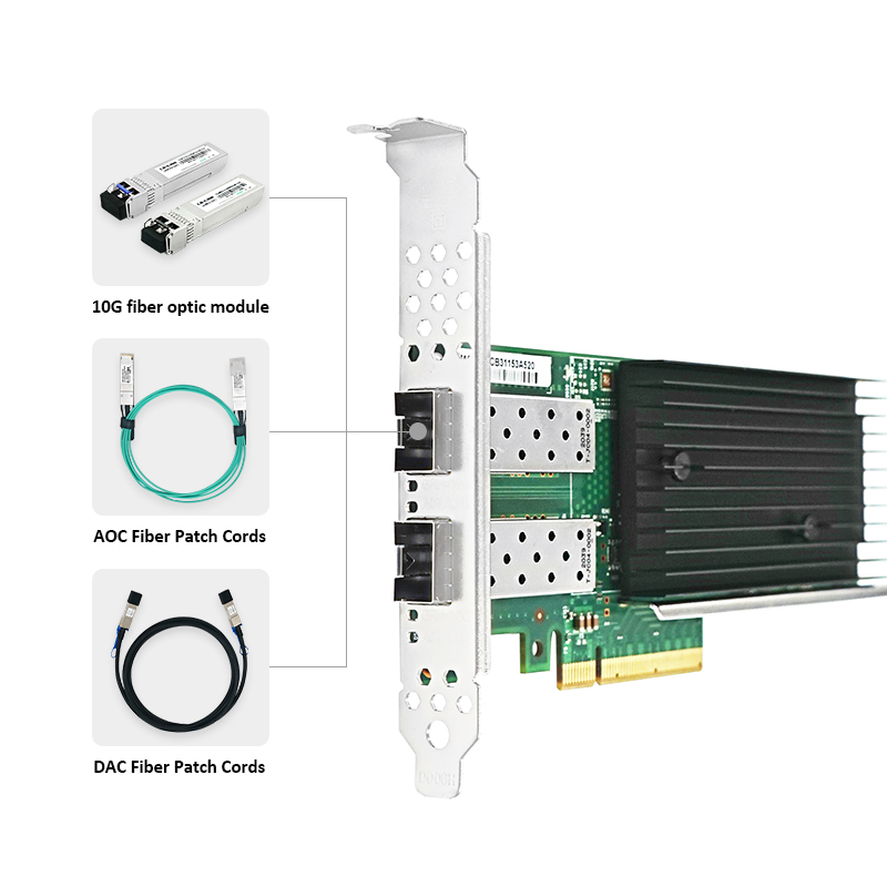 LR-LINK 1010PF-2SFP + PCIe x8  - 10Gb Sfp+ Pcie Network Card Dual Port avaliação e preço