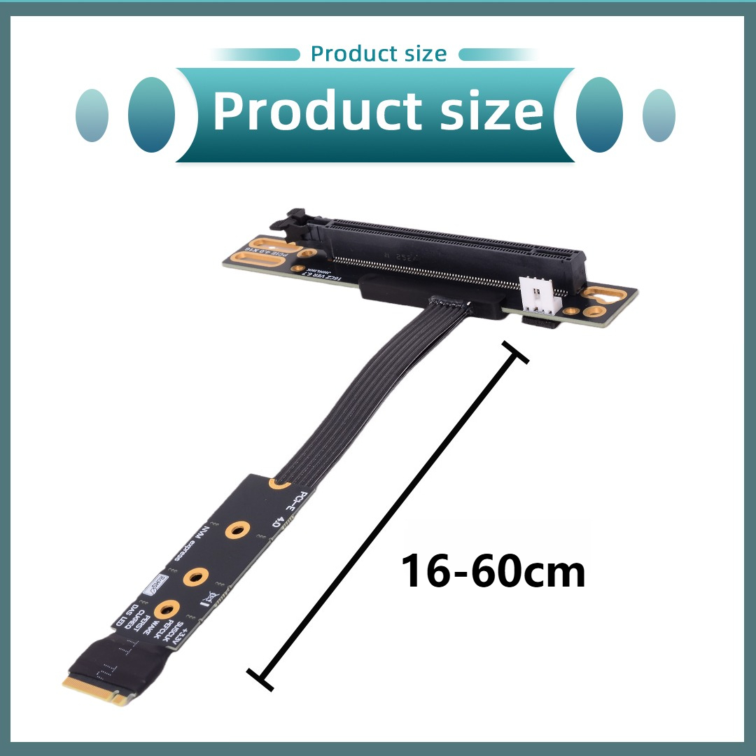 M.2 nvme para pcie x16 90 grau - Pcie 4.0 X16 Riser Cable 90 Degree avaliação e preço