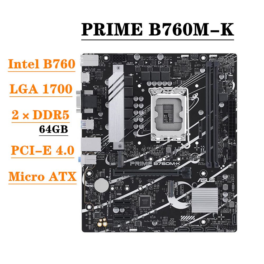Placa-Mãe ASUS PRIME B760M-K c - Lga 1700 Ddr5 Itx Motherboard avaliação e preço