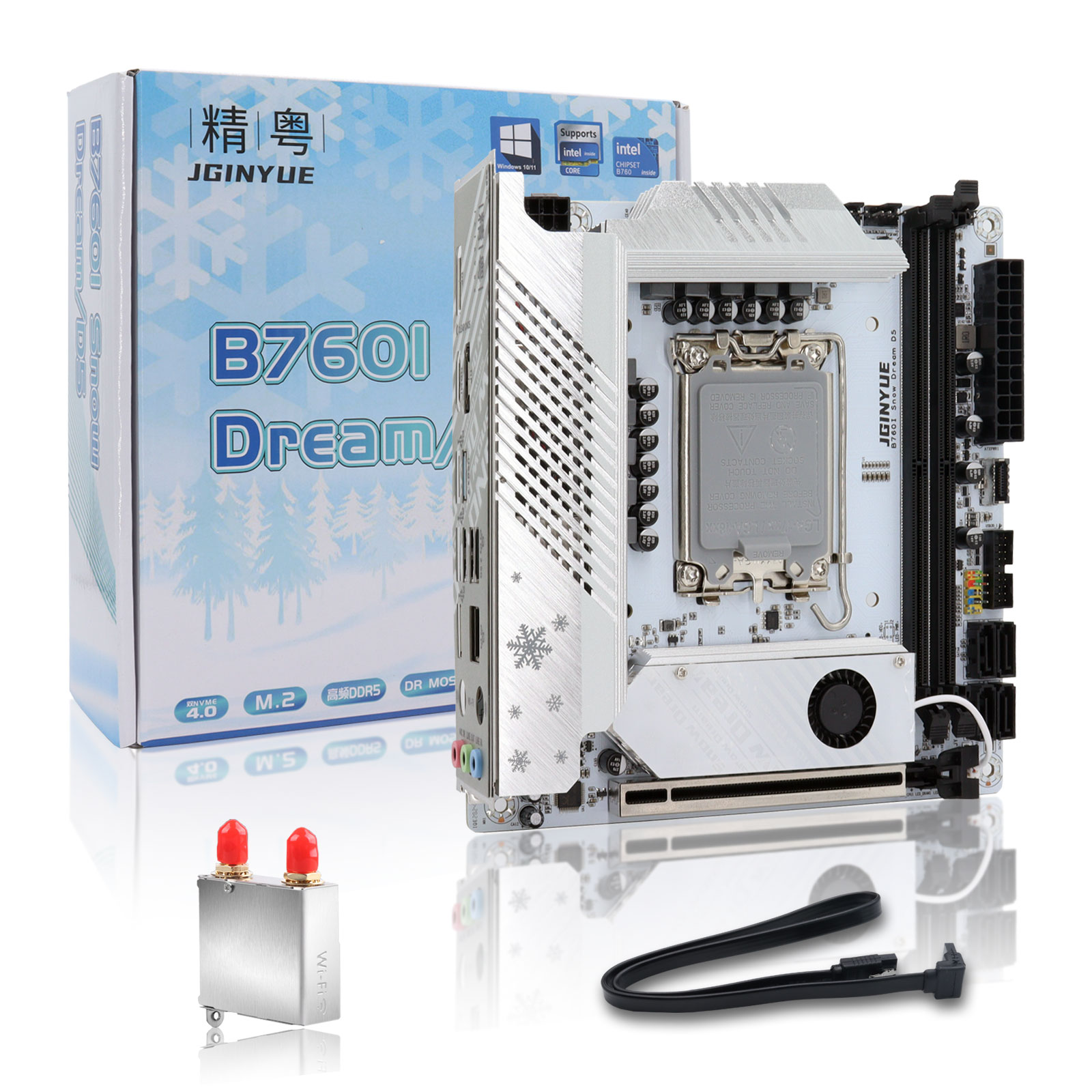 JGINYUE B760 Placa-mãe Mini IT - Lga 1700 Ddr5 Itx Motherboard avaliação e preço