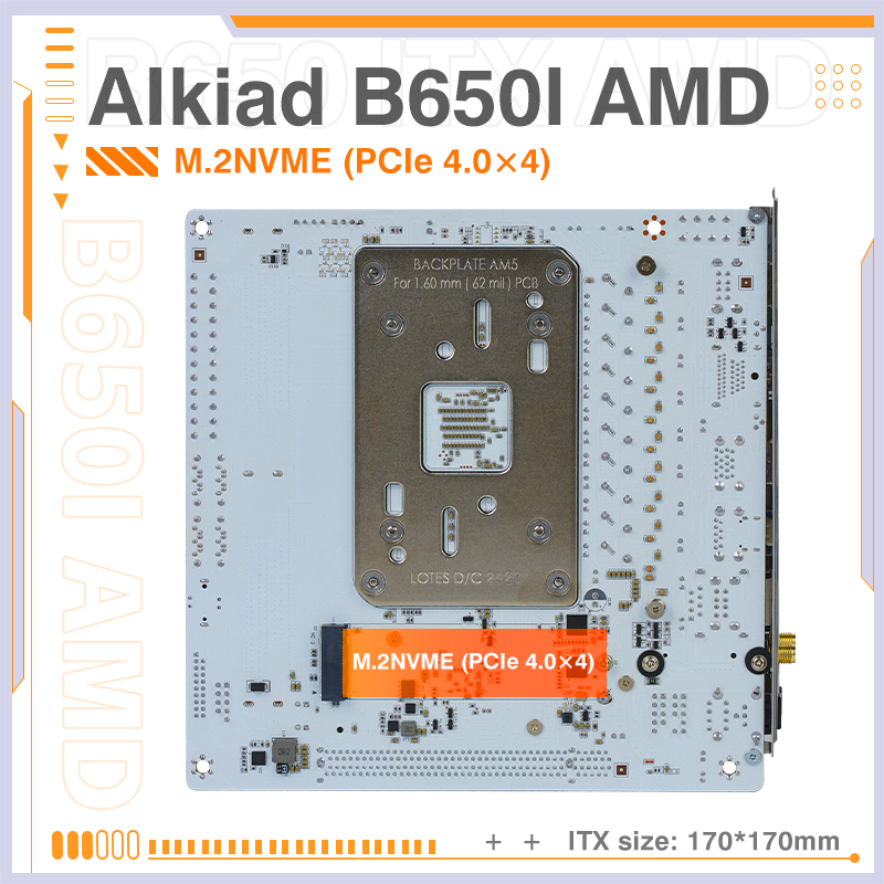 Placa-mãe ERYING AM5 Suporta P - B650 Itx Motherboard Wifi avaliação e preço
