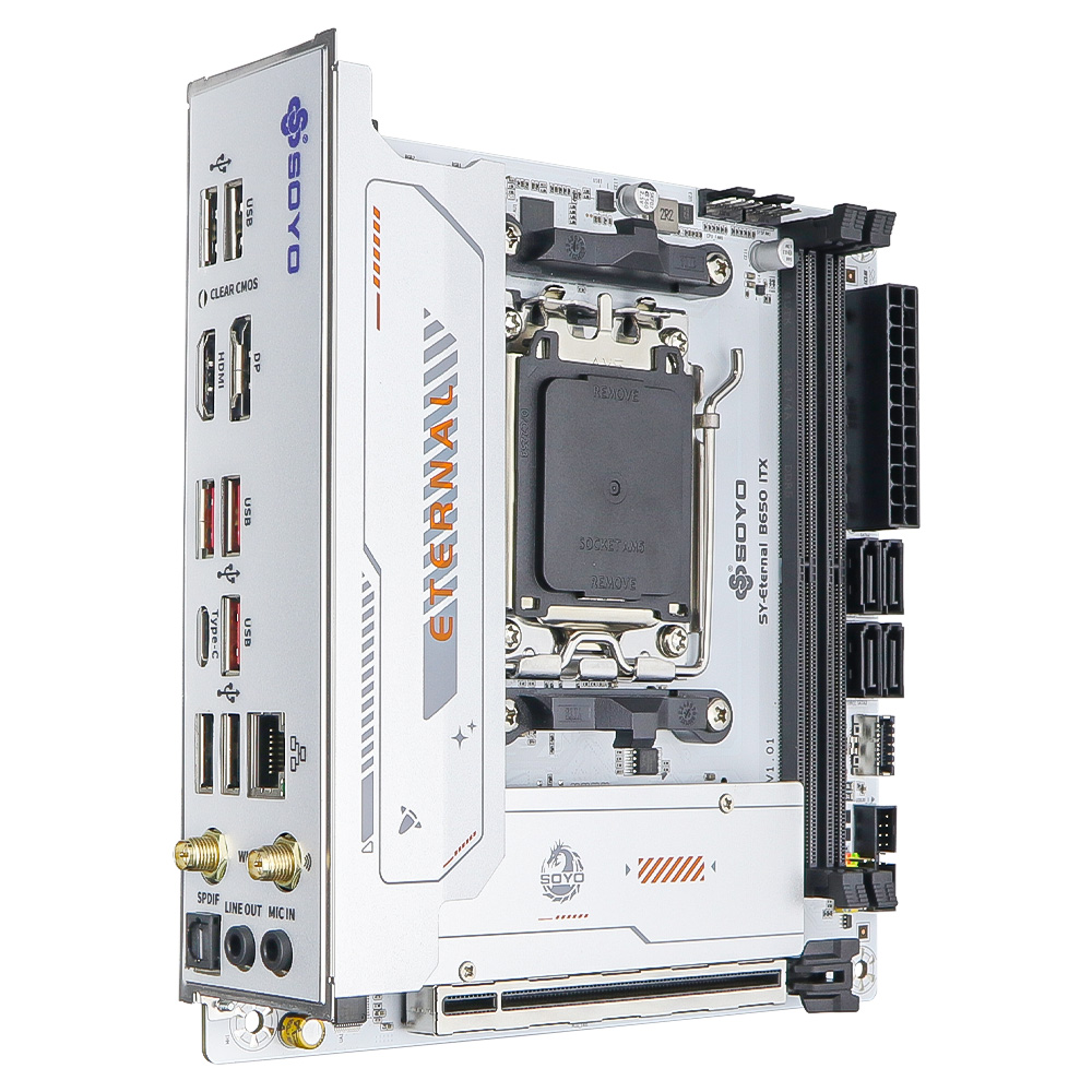 Soyo eterno b650itx placa-mãe  - B650 Itx Motherboard Wifi avaliação e preço