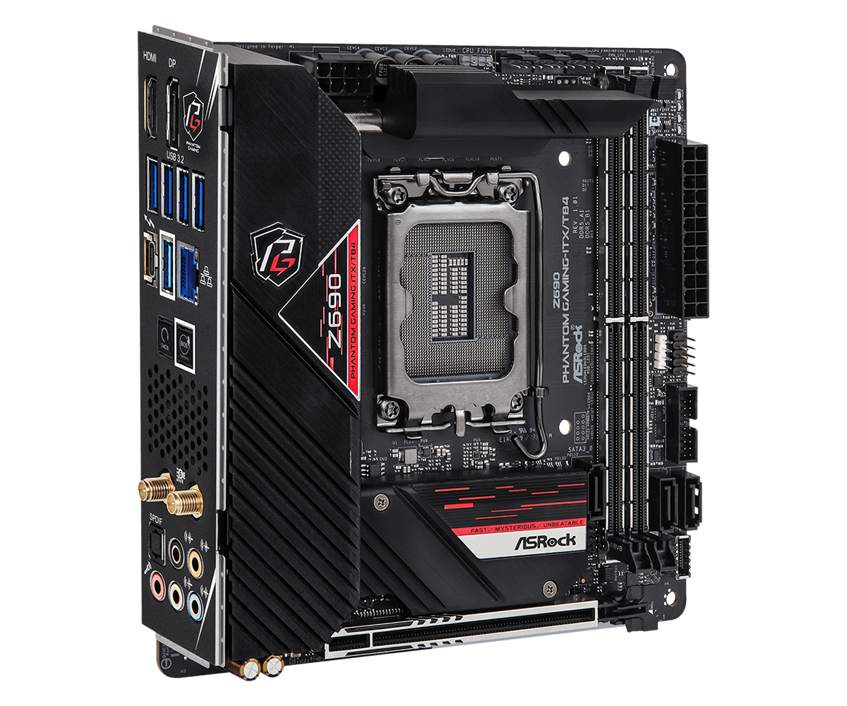 Placa-mãe ASROCK Z690 Phantom  - Lga 1700 Ddr5 Itx Motherboard avaliação e preço